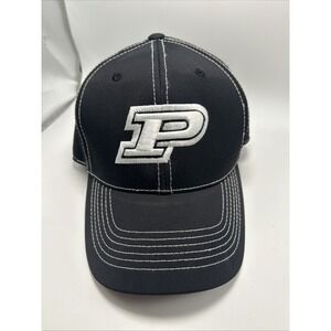 Purdue Boilermakers Adult Hat Cap Fitted S/M Black Top Of The World